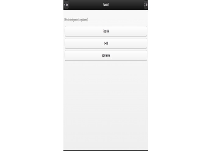 computer quiz – screenshot 2