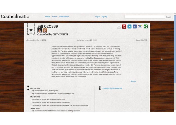 Councilmatic -- Philadelphia Legislation Service – screenshot 1