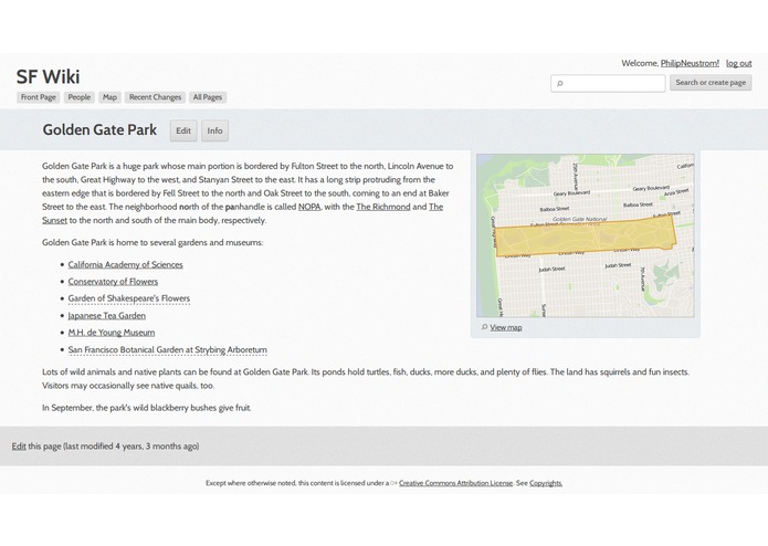LocalWiki – screenshot 1