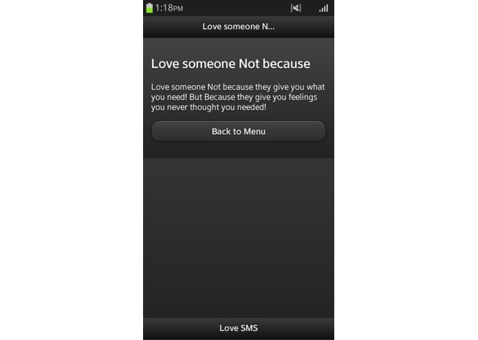 Love SMS - 15 – screenshot 1