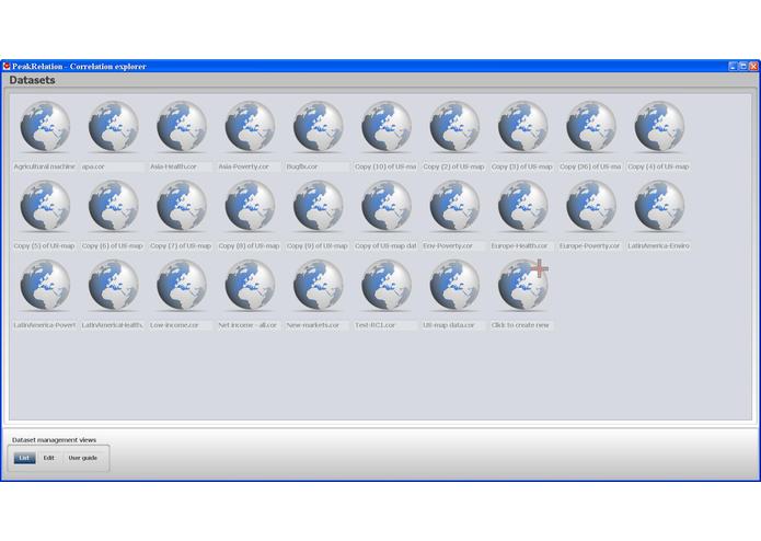 PeakRelation Correlation Explorer – screenshot 4