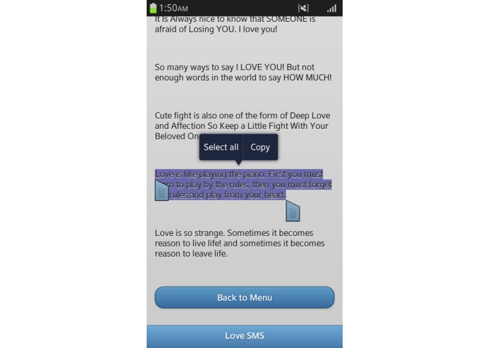 Love SMS - 25 – screenshot 1