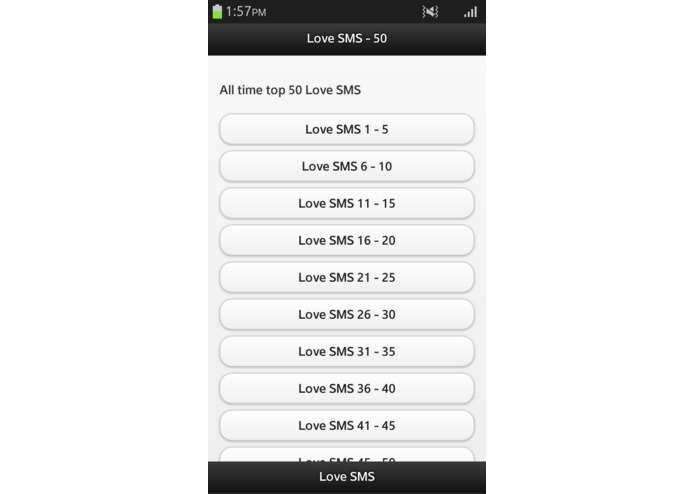 Love SMS - 50 – screenshot 1
