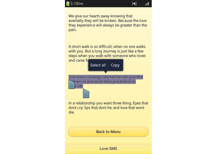Love SMS - 75 – screenshot 3