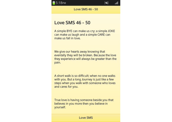 Love SMS - 75 – screenshot 4