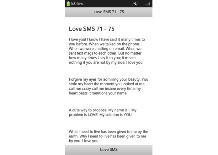 Love SMS - 100 – screenshot 4