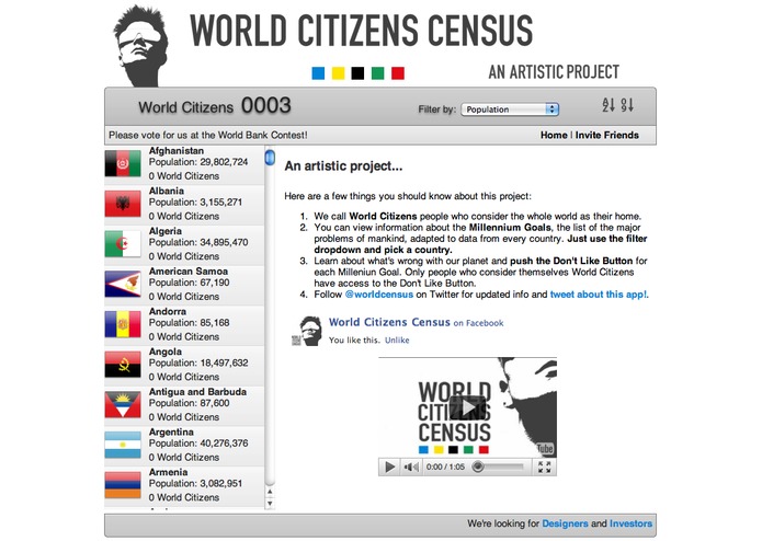 World Citizens Census - An Artistic Project – screenshot 2
