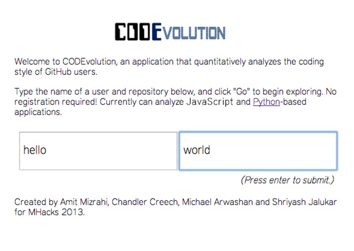 CODEvolution – screenshot 2