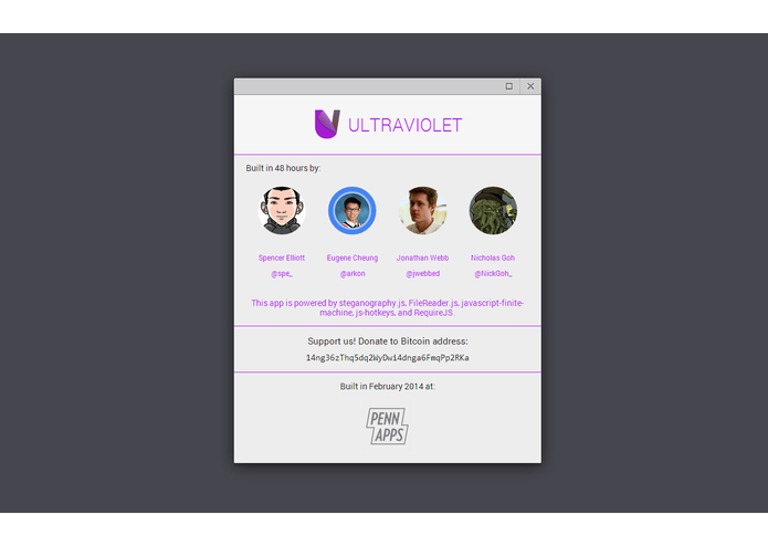 Ultraviolet - Steganography for Chrome – screenshot 5