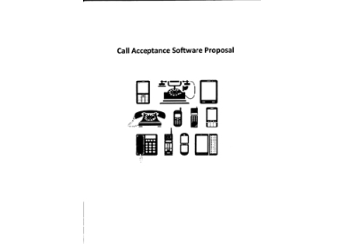 Call Acceptance Software Proposal: – screenshot 1