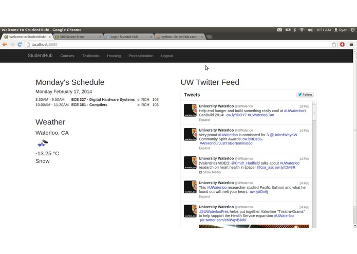Waterloo Student Hub – screenshot 1