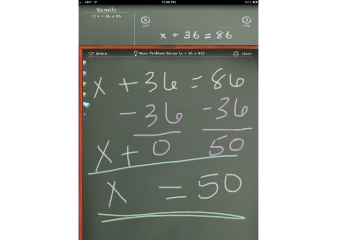 MathBoard – screenshot 2