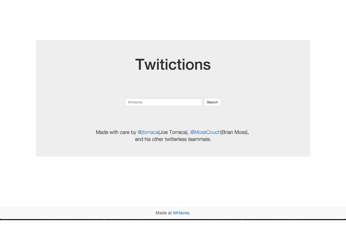 Twitictions – screenshot 1