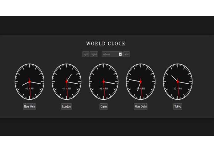 World clock – screenshot 1