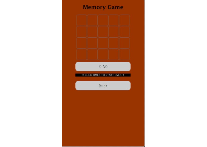 Memory Game – screenshot 1
