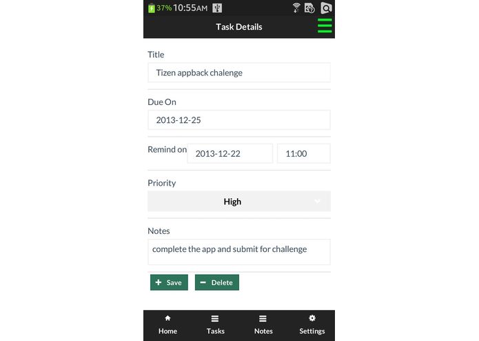 My Tasks – screenshot 2