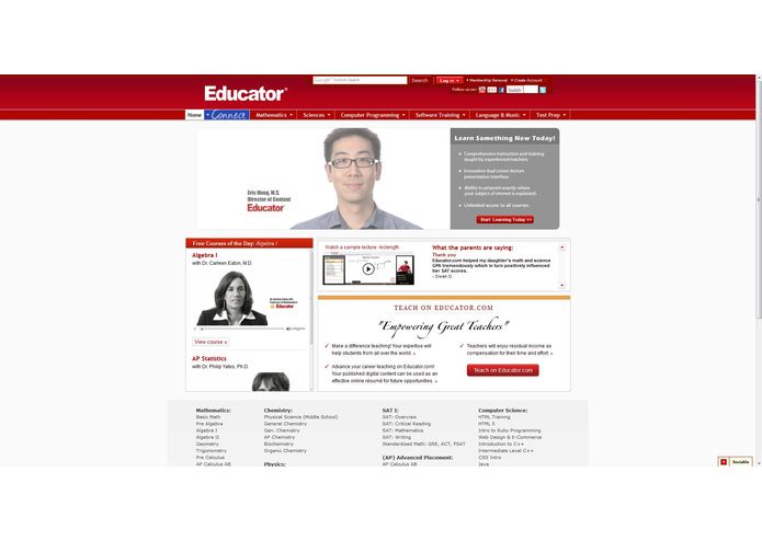 Educator.com – screenshot 2