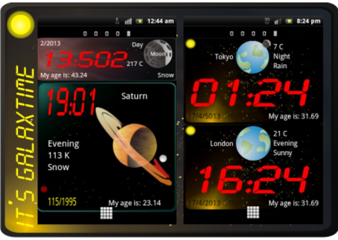 GalaxTime – screenshot 2
