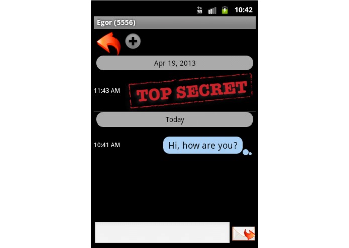 Private SMS – screenshot 2