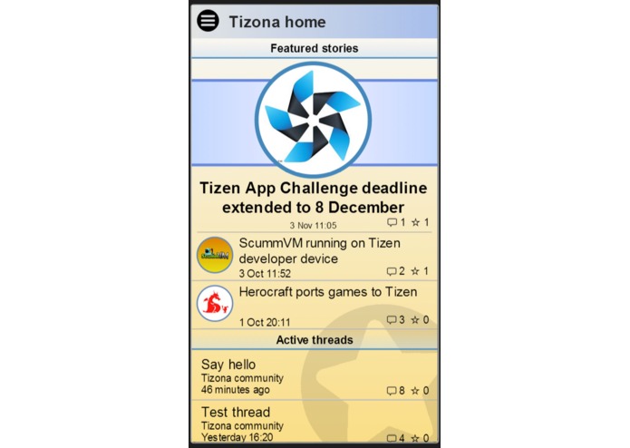 Social app – screenshot 1