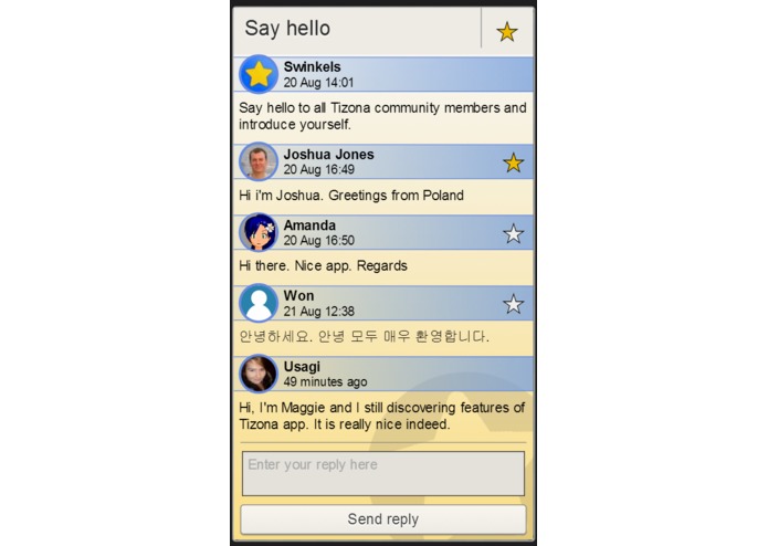 Social app – screenshot 2