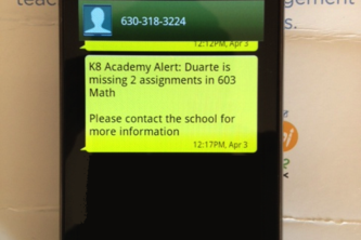 Engrade Text Message Alerts