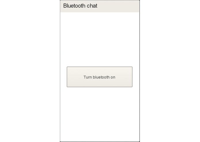 Bluetooth Chat – screenshot 1