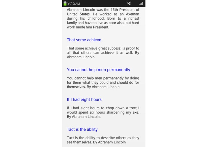 Quotes By Abraham Lincoln – screenshot 3