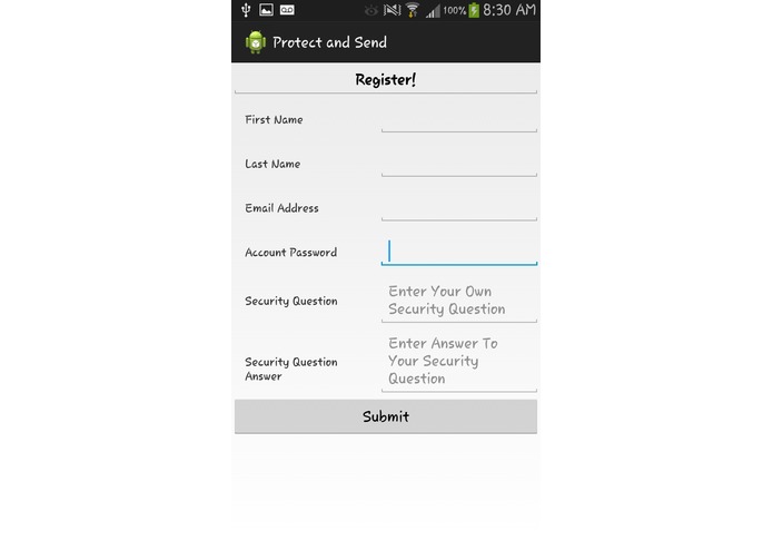 Protect And Send – screenshot 2
