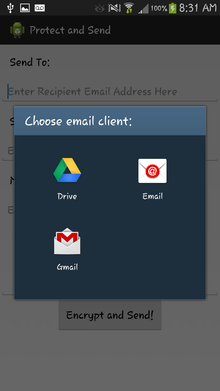 Protect And Send Devpost