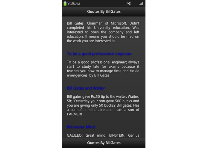 Quotes By Bill Gates – screenshot 1