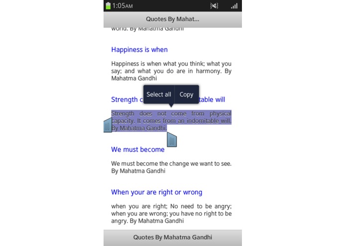 Quotes By Mahatma Gandhi – screenshot 4