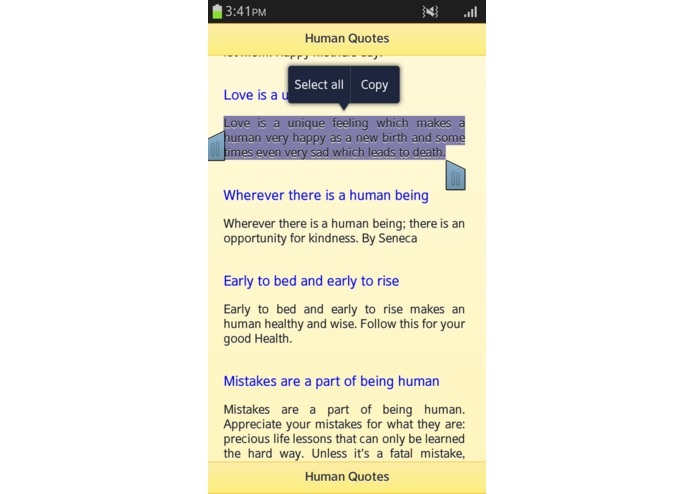 Human Quotes – screenshot 2