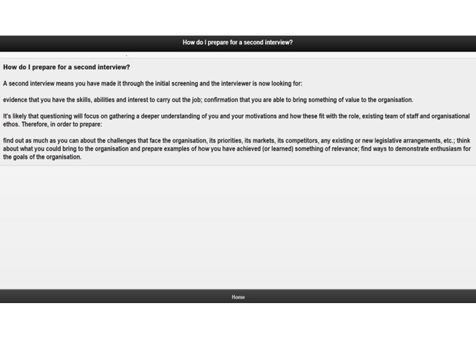 Interview Tips – screenshot 1