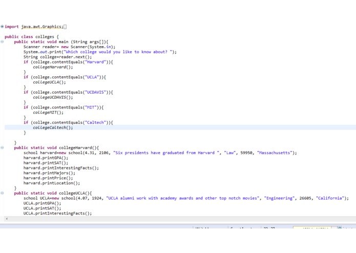 College Information – screenshot 1