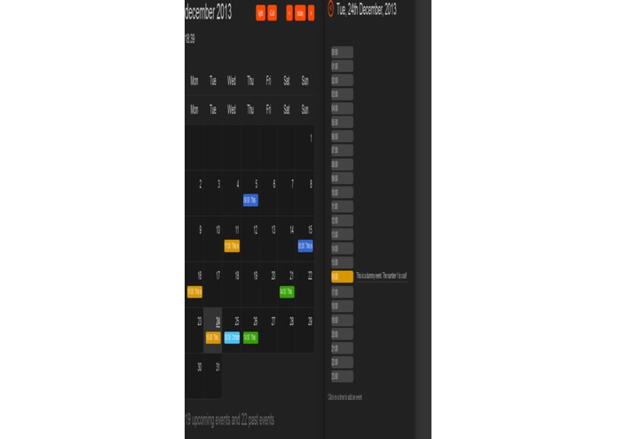 event calender – screenshot 3