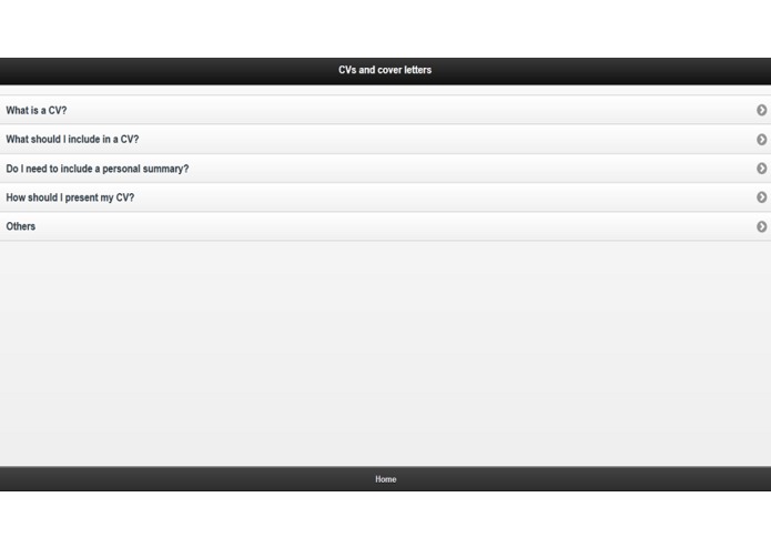 Cv and Cover letter – screenshot 1