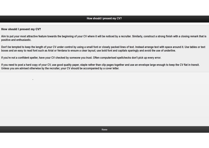 Cv and Cover letter – screenshot 2