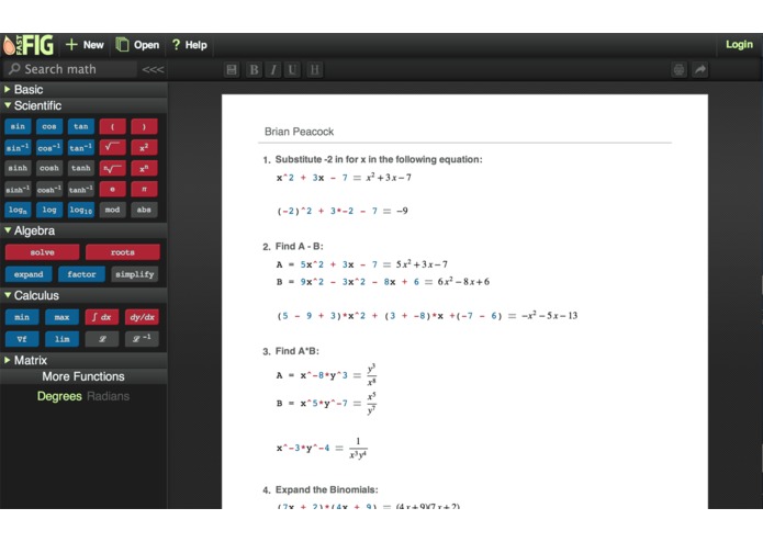 FastFig - The Word Processor for Math – screenshot 1