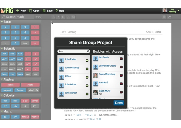 FastFig - The Word Processor for Math – screenshot 2