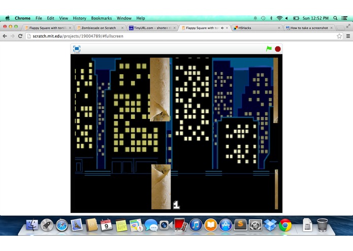 flappy square with tortillas – screenshot 1