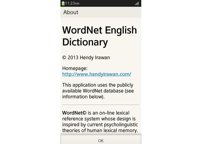 WordNet English Dictionary – screenshot 3