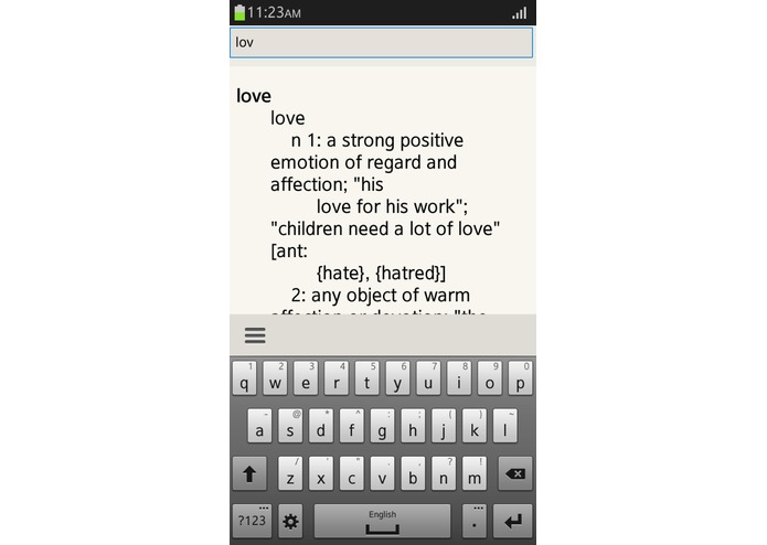 WordNet English Dictionary – screenshot 4
