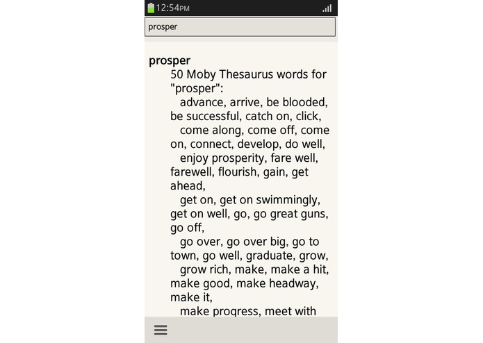 Moby Thesaurus – screenshot 3