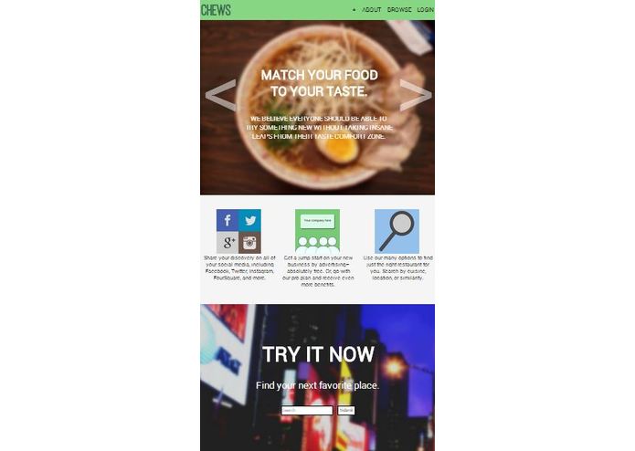 Chews: A Tasty Social Network – screenshot 3