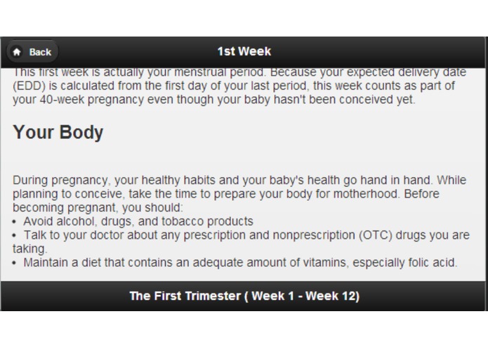 Pregnancy Calendar – screenshot 1
