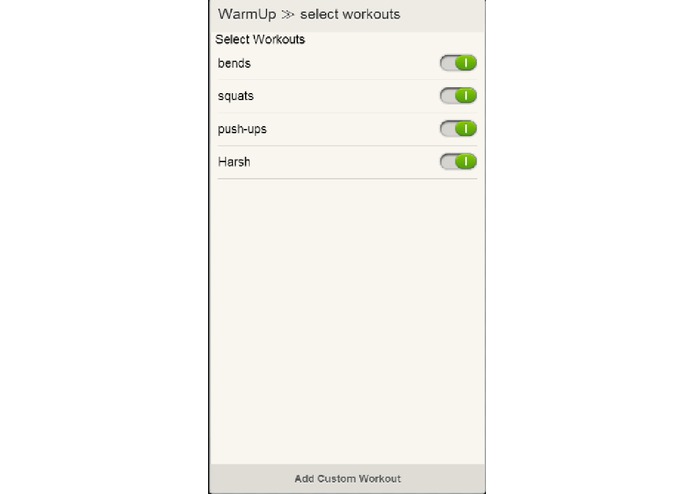 warmUp – screenshot 1