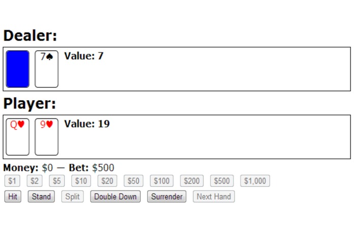 Blackjack Lite – screenshot 1