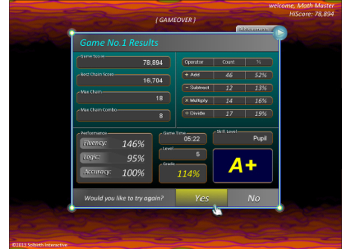 Cosmic Chain the Math Game – screenshot 4