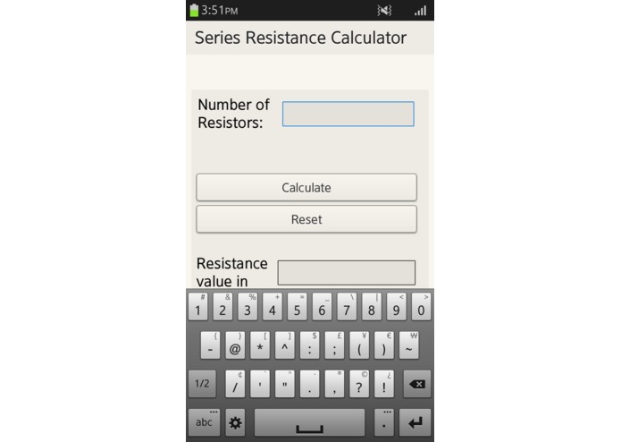 Series Resistance Calculator – screenshot 2
